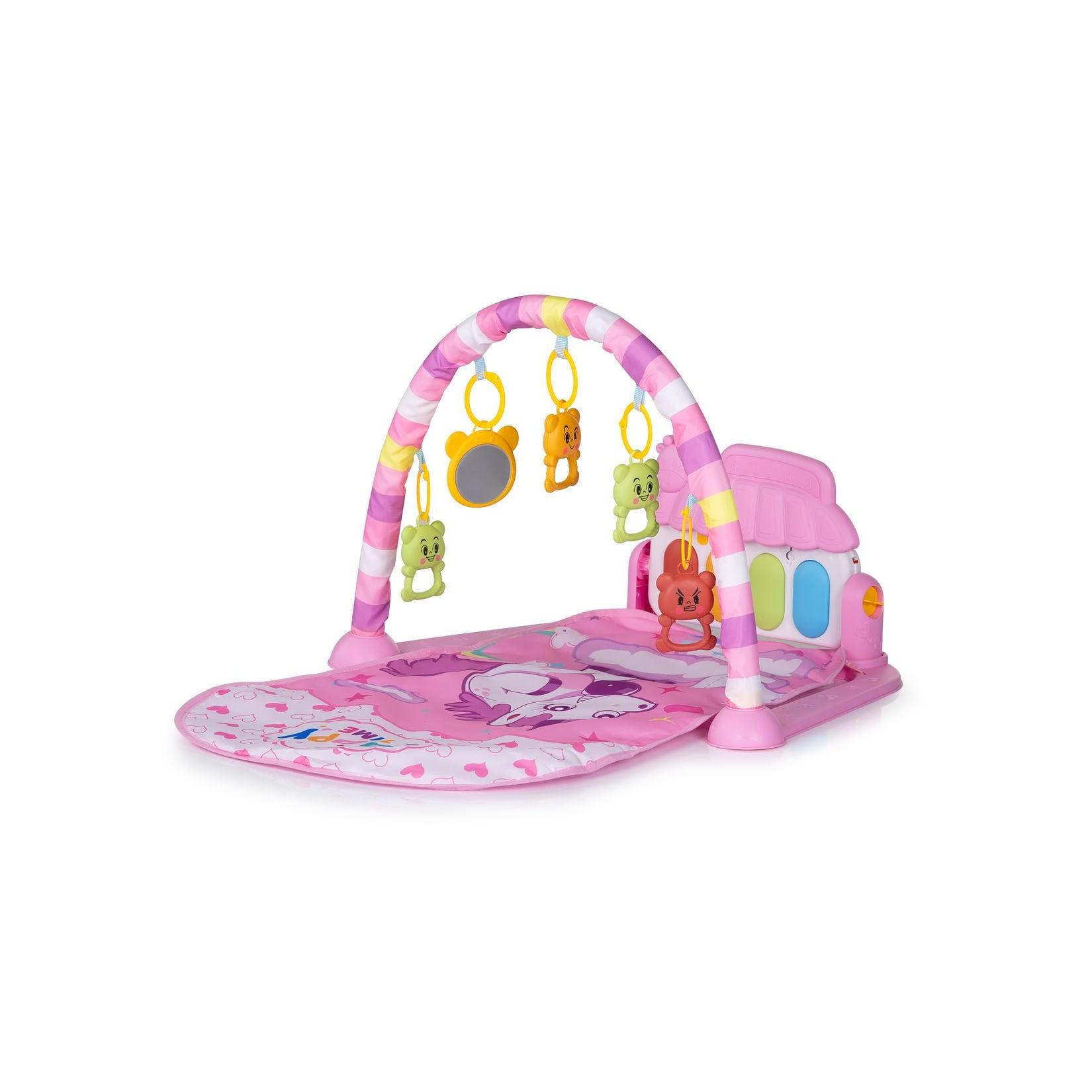 Chipolino Spielbogen Klavierkonzert, Krabbeldecke, Melodien, Hängespielzeuge rosa