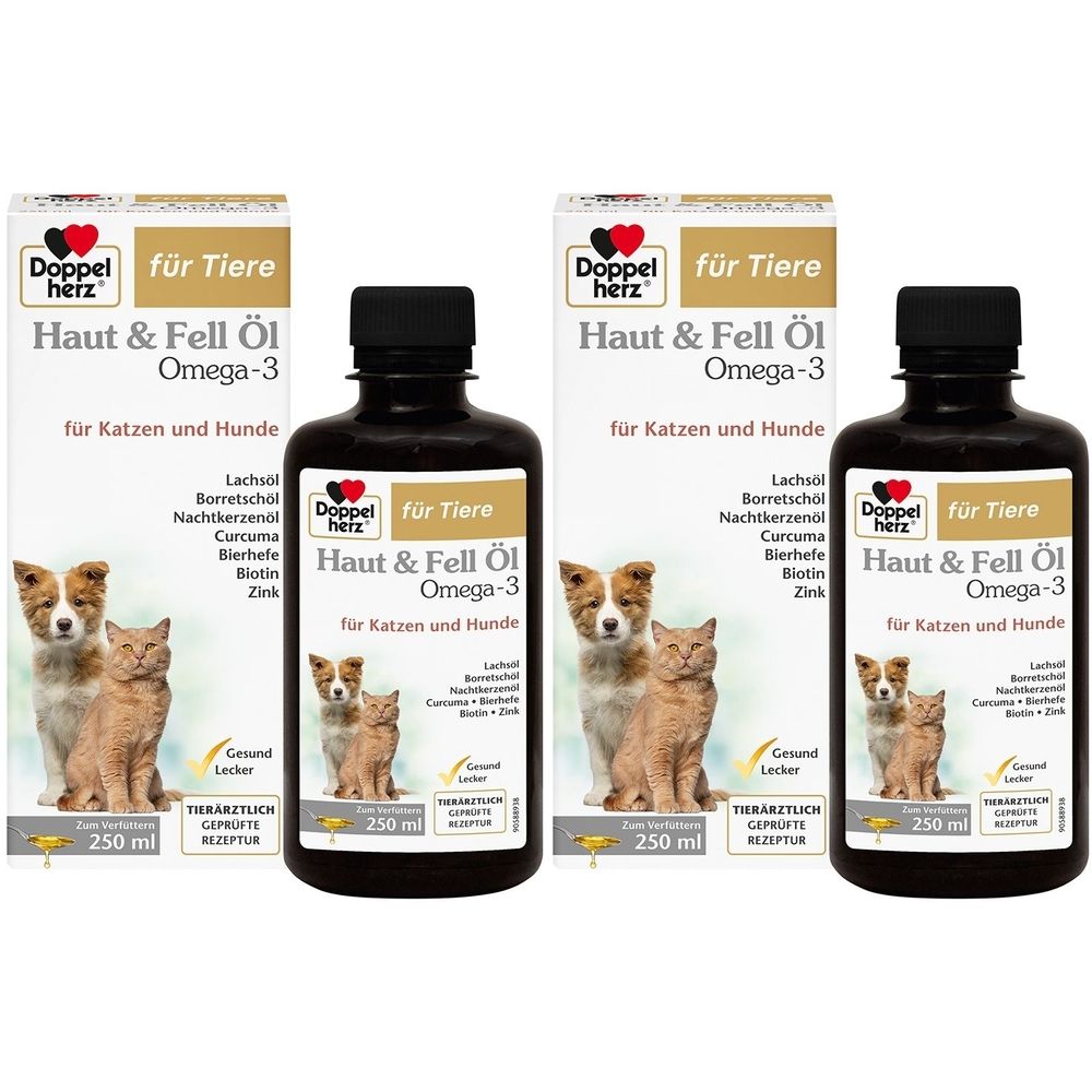 Doppelherz Hau+Fe Katz+Hun x2 2x250 ml Flüssigkeit