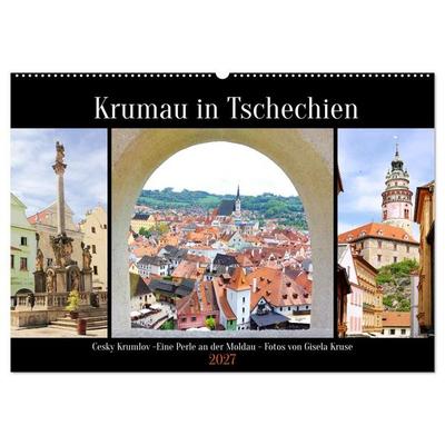 Krumau in Tschechien (Wandkalender 2027 DIN A2 quer), CALVENDO Monatskalender