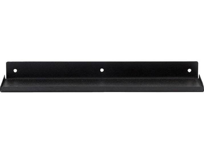 Wandregal House Doctor Ledge, 43 x 11,5 x 4 cm , schwarz, B:43cm H:4cm T:11,5cm, Metall, Regale, Wandregal