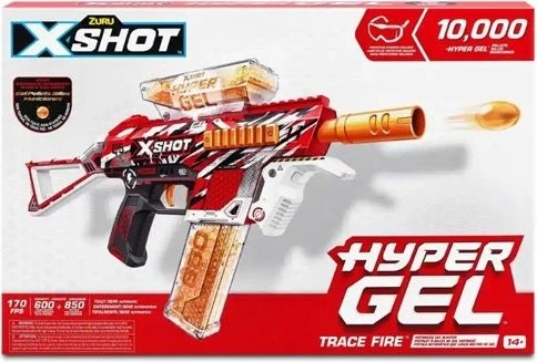 ZURU XSHOT - Hyper-Gel Blaster Trace Fire (inkl. 2500 Gel-Kugeln)