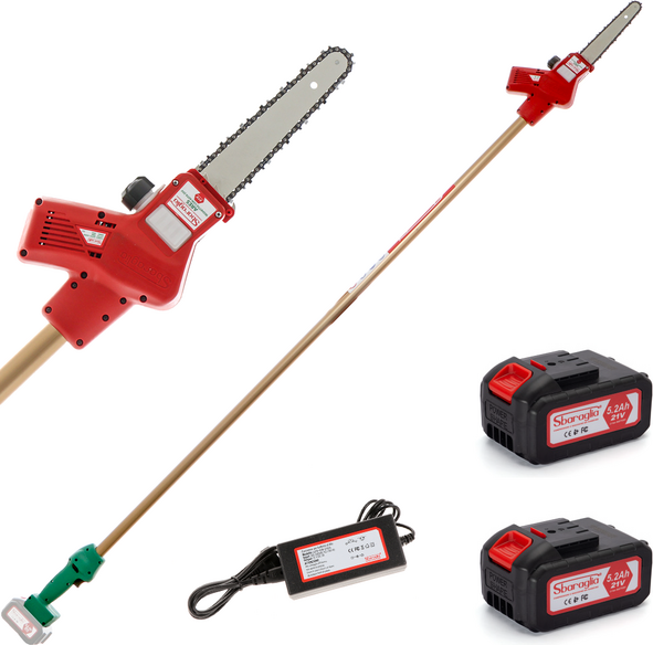 Sbaraglia Ares 21V - Potatore a batteria su asta di prolunga - 2x 21V/5.2Ah