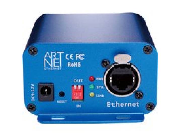 Artnet Naar Dmx Controller, Dmx Ethernet Verlichtingscontroller, Professionele Artnet Dmx Interface , 3 Pin Output, Aluminium Behuizing