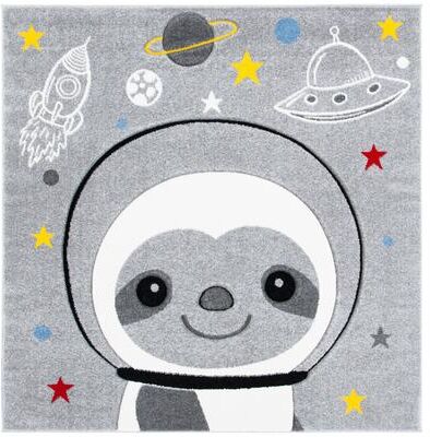 SAFAVIEH Carousel Kids Kolbrin Sloth Astronaut Rug