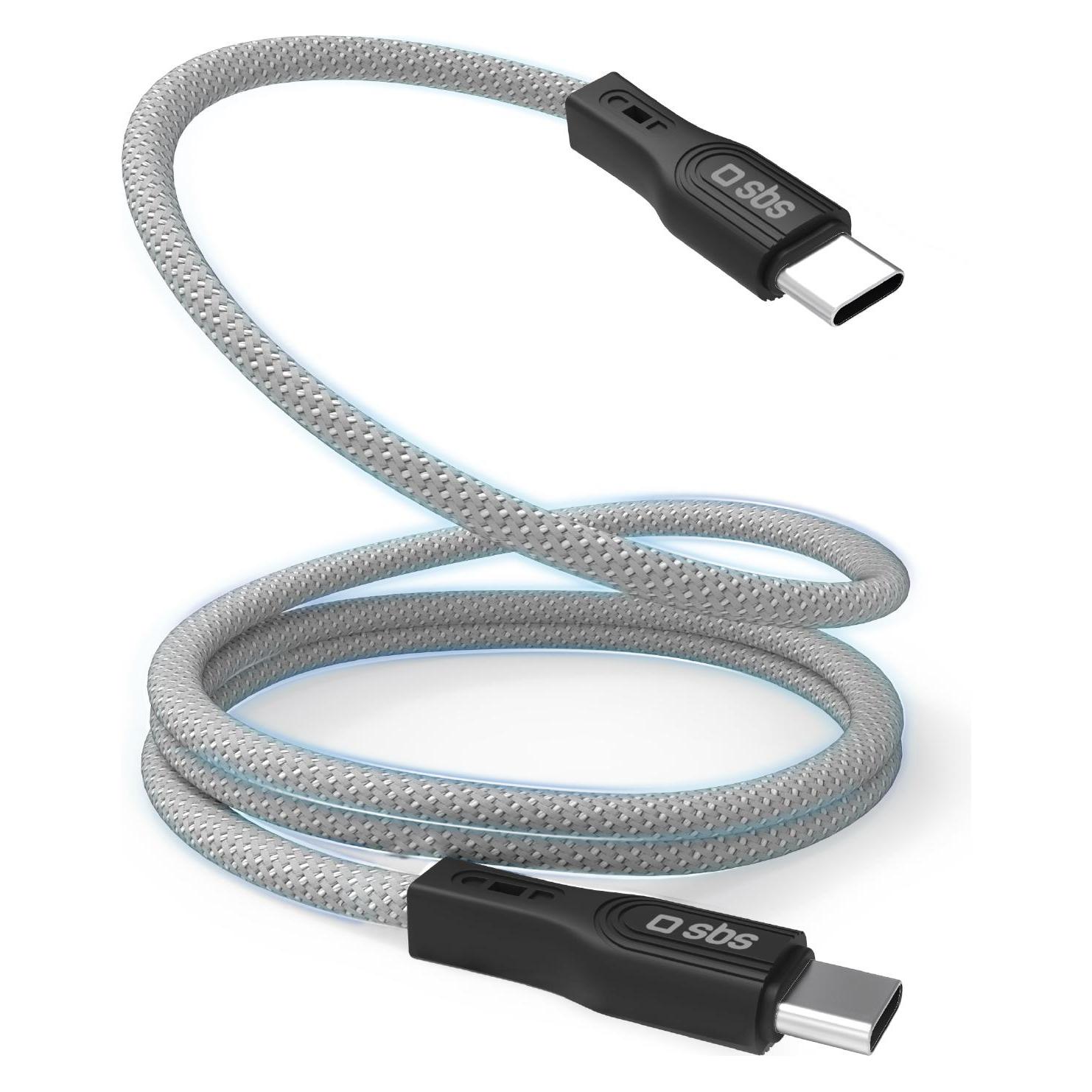 SBS USB C - USB C (1 m, USB 3.2 Gen 1, 60 W) (TECABLETCCMAG)