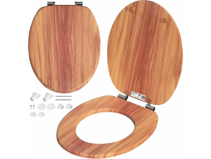Wc bril - Deksel Sluitingsmechanisme Toiletzitting - MDF Hout