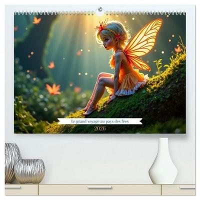 Le grand voyage au pays des fées (Calendrier mural 2026 DIN A2 vertical) calendrier de bureau