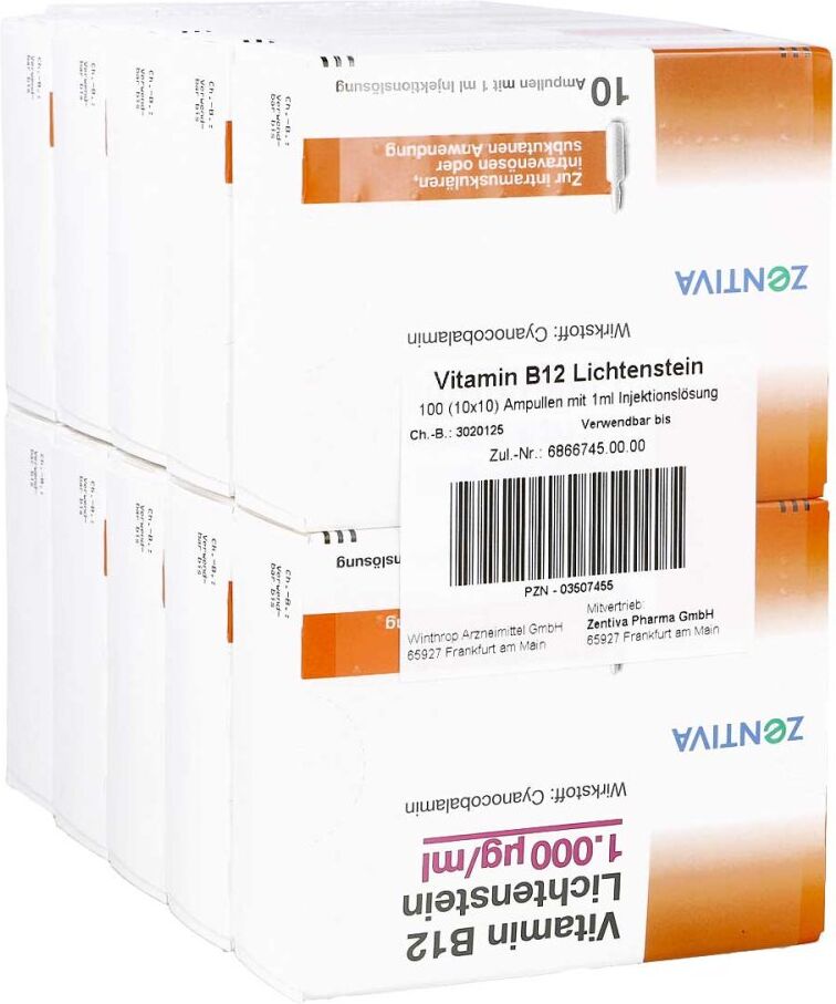 Vitamin B12 1000 [my]g Lichtenstein Ampullen