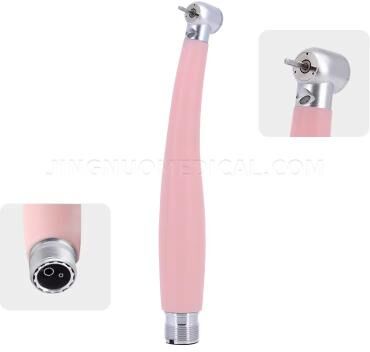 Inspired Finds Pink Precision Dental Handpiece High Speed Ceramic Bearing Tool With LED Light And Water Spray pink 2 Hole Led