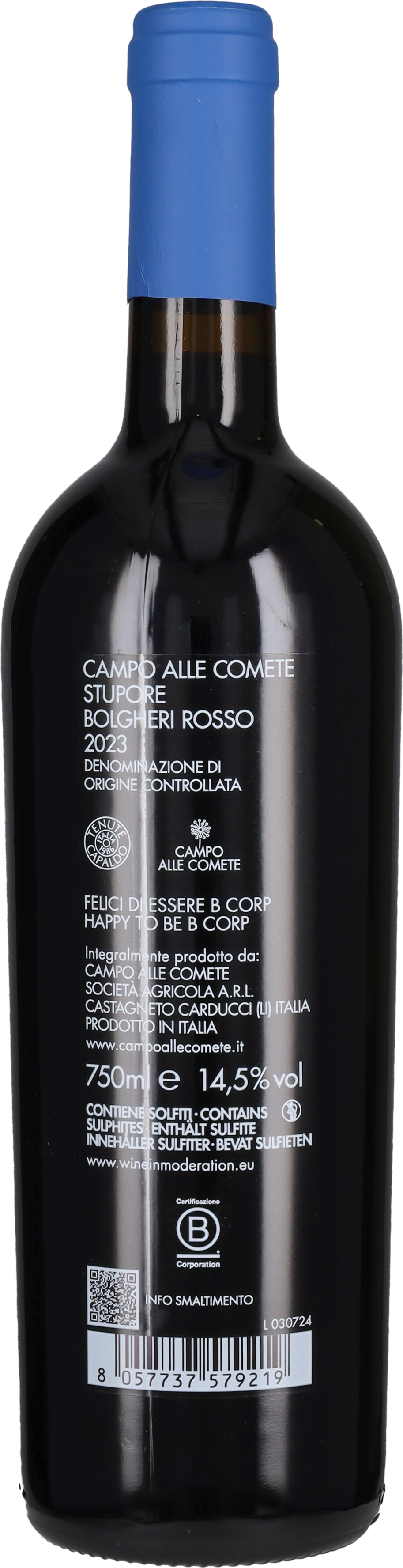 Bolgheri Rosso 'Stupore' Campo alle Comete 2024
