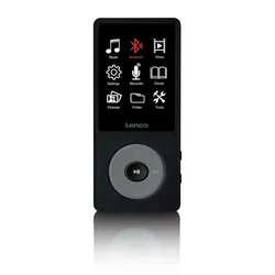 Lenco Xemio-860BK (8 GB), MP3 Player + Portable Audiogeräte, Schwarz, Grau