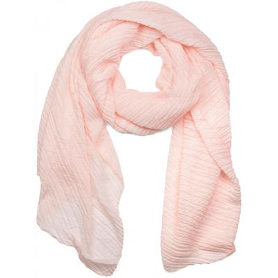 Schal STYLEBREAKER "Gekreppter Unifarbener Schal", Damen, orange (apricot), Obermaterial: 50% Viskose CV. 50% Baumwolle CO., Modisch, Modetücher Schal