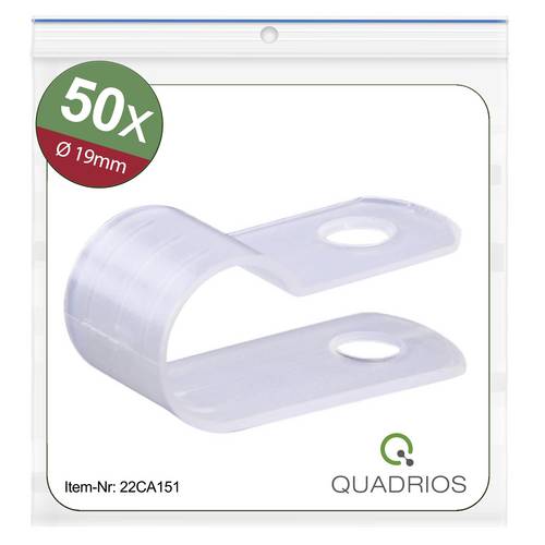 Quadrios 22CA151 Befestigungsschelle schraubbar 22CA151 Bündel-Ø-Bereich 19mm (max) Natural 1 Set