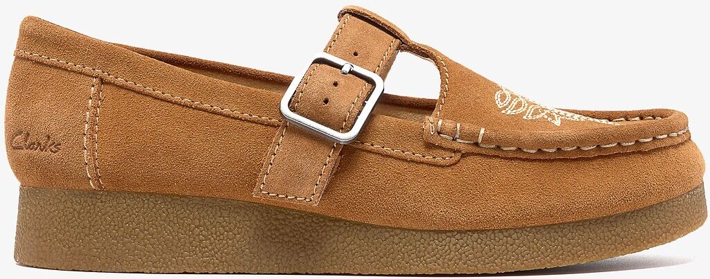 CLARKS Ballerines en cuir suède, WALLABEE EVO BAR