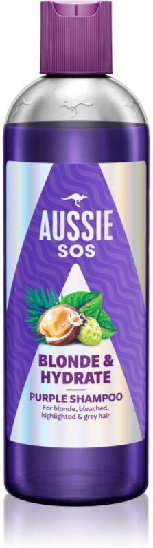 Aussie SOS Blonde & Hydrate violettes Tönungsshampoo für blonde Haare 300 ml