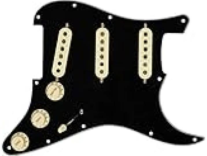 Fender Texas Strat Pickguard S/S/S Remplacement Guitare - Noir