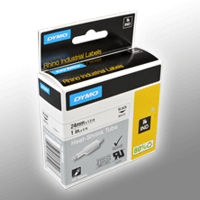 Dymo Schrumpfschlauch IND 1805443 schwarz auf weiß 24mm x 1,5m