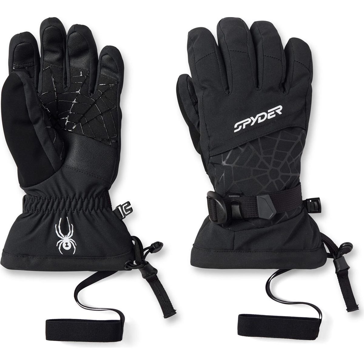 Spyder Youth Overweb Ski Gloves black (BLK) L 38F143600-BLK-L