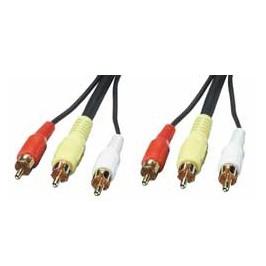 Lindy 3x Cinch (RCA) - 3x Cinch (RCA) (20 m, Cinch Kabel) (35546)