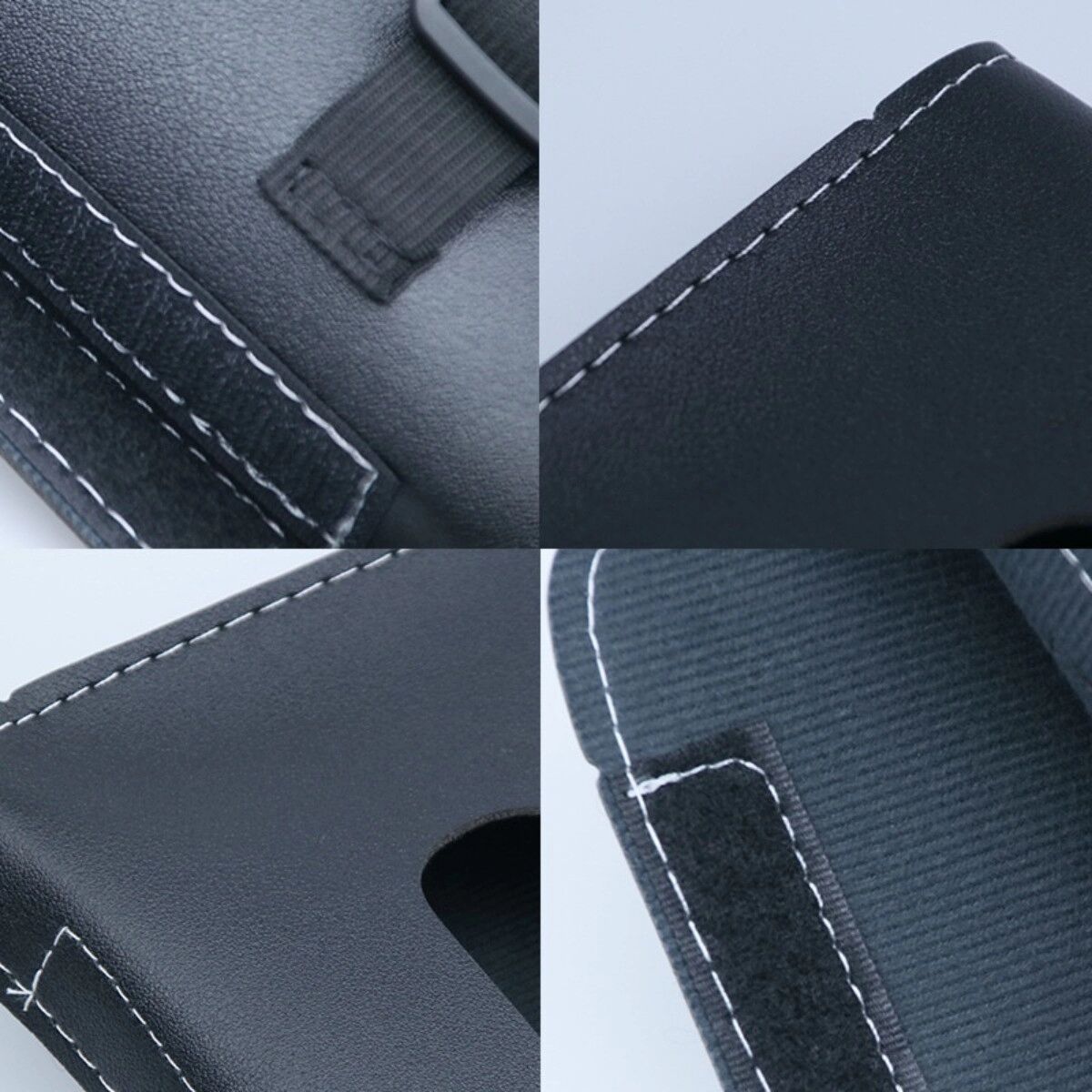 INF Porte-mouchoirs pare-soleil pour voiture - Étui pare-soleil en cuir PU, compact design noir
