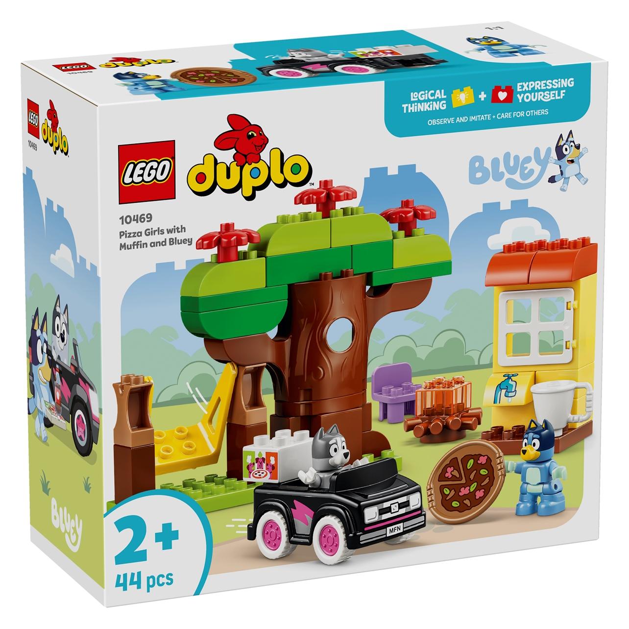 LEGO Pizza-Schwestern mit Muffin und Bluey (10469)