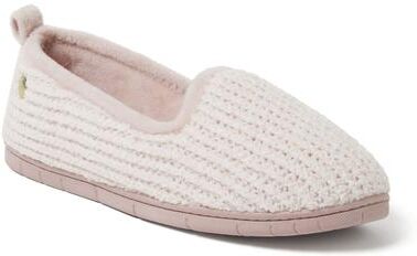 Women's Rachel Marled Chenille Closed Back by Dearfoams in Pale Mauve (Size L M)