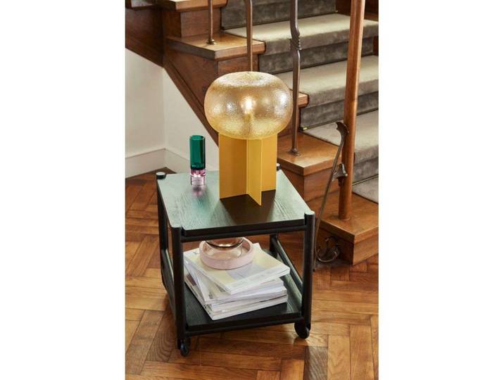 Podium Tischleuchte H36 Amber - Hübsch - Wohnzimmer - Vintage - Metall