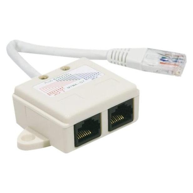 Exertis Connect Telefon-Splitter (UTP, CAT5e, 0.10 m) (252470)