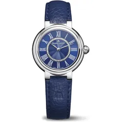 Maurice Lacroix Fiaba Round 33 mm Quarz Lederarmband Damenuhr FA1306-SS001-410-4