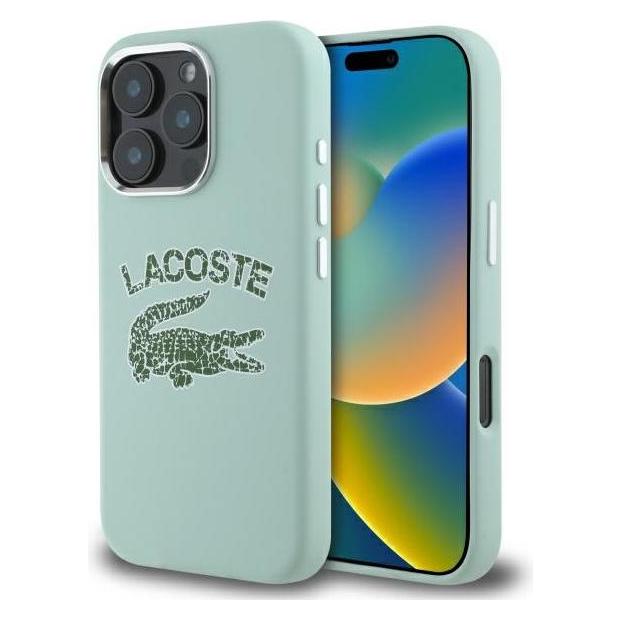 Lacoste LCHMP16LUCRA iPhone 16 Pro 6.3" amande hardcase Silicone Cracked Logo MagSafe (Apple iPhone 16 Pro) (49692227)