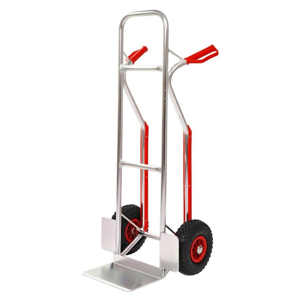 FORT Sackkarre Transportkarre in silber, 30x116 cm, Bereifung: luftbereift (200 kg) (LX21010320)