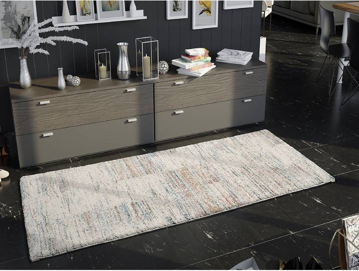Tapis de couloir Moss Line 80 x 250cm Beige