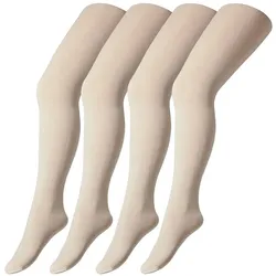 4er Pack camano Fine Strumpfhosen 40 DEN Kinder 0002 - offwhite 146/164