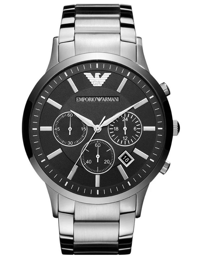 Emporio Armani Renato Silber Herren Armbanduhr AR2460