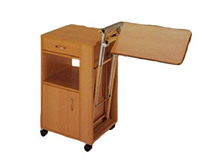 GiMa 27676 Holz Nachttisch höhenverstellbar