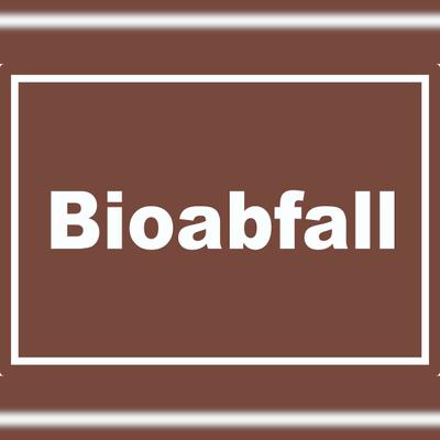 HB-Druck Bioabfall Mülltrennung Aufkleber mit Text A6 (105x148mm)