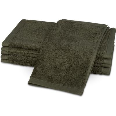 Seiftuch ROSS "Vita 4004", grün (olive), B:30cm L:30cm, Frottier, Handtücher