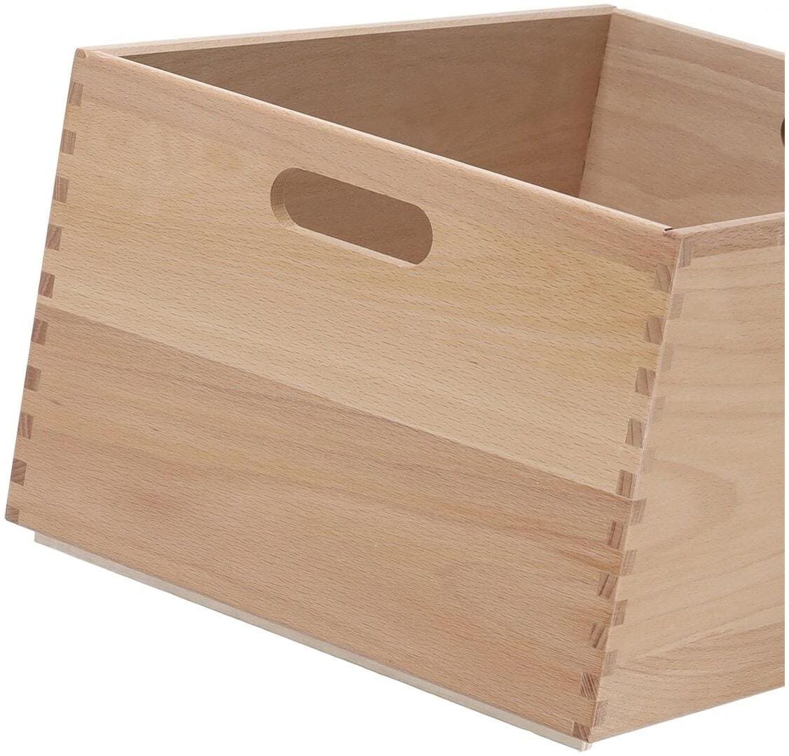 Allzweckkiste ZELLER PRESENT, natur, B:40cm H:21cm T:30cm, Massivholz, Aufbewahrungsboxen, Allzweckkiste, für jeden Bedarf natur B/H/T: 40cm x 21cm x 30cm