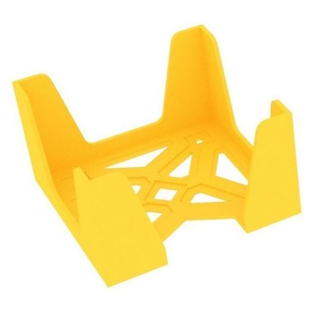 Feldherr Kartenhalter für quadratische Karten 80x80 mm - 150 Karten, gelb (Kunststoff) (432457)