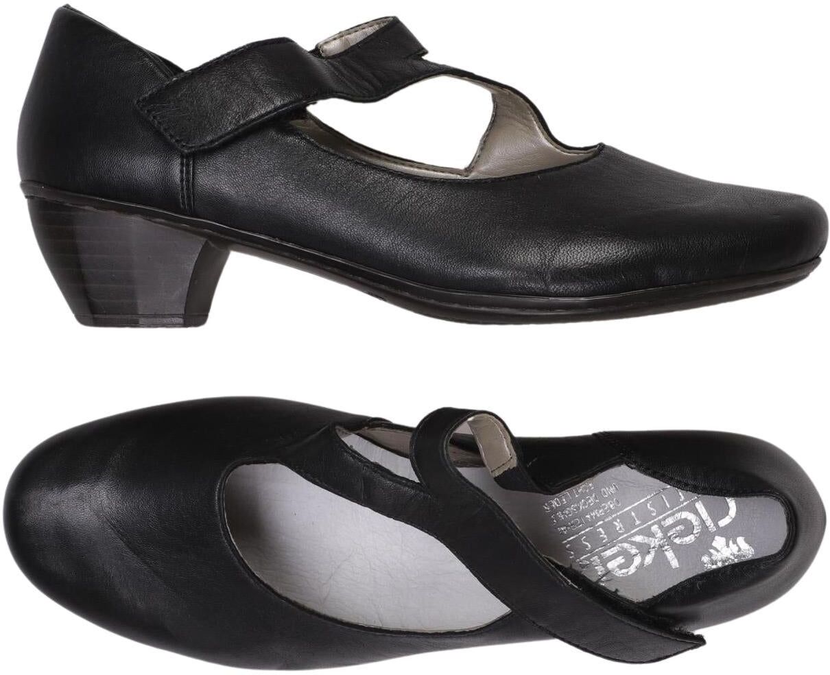 Rieker Damen Pumps, Schwarz, Gr. EU 38, Leder - Second Hand