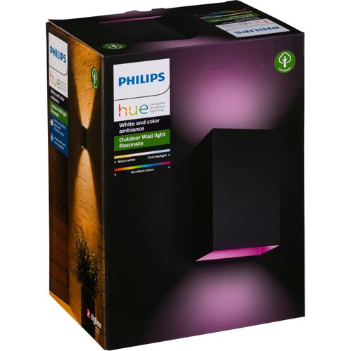 Philips Hue Resonate white color LED Wandleuchte schwarz