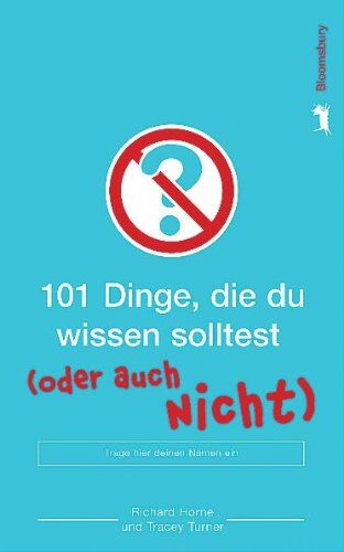 Richard Horne - 101 Dinge, die du wissen solltest ... (oder auch nicht) - Preis vom 11.10.2026 15:43:13 h