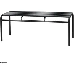HTI-Living, Gartenbank, Bank Celia Basic Metall Schwarz