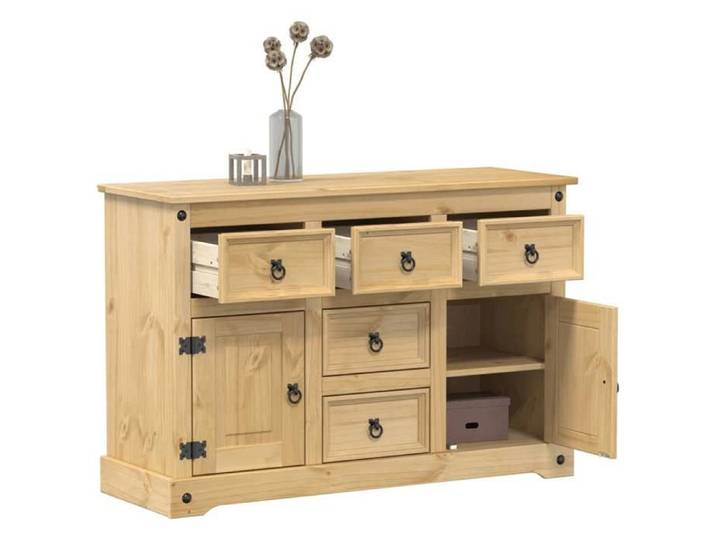 BEST Buffet de rangement enfilade - Buffet Corona 115x40x76 cm bois massif de pin fr6054