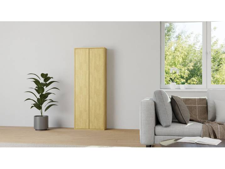 Adaptez le design de votre étagère haute sur mesure Chêne Naturel huilé