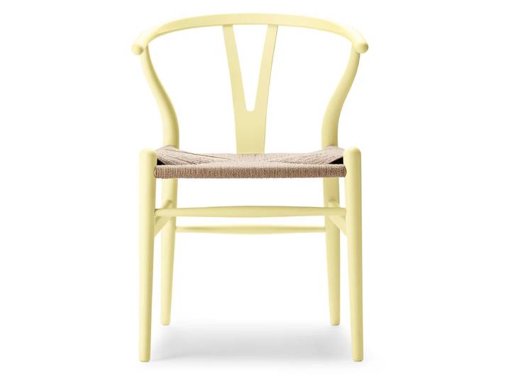 Carl Hansen - CH24 Soft Wishbone Chair Ilse Crawford, Buche soft hollyhock / Naturgeflecht