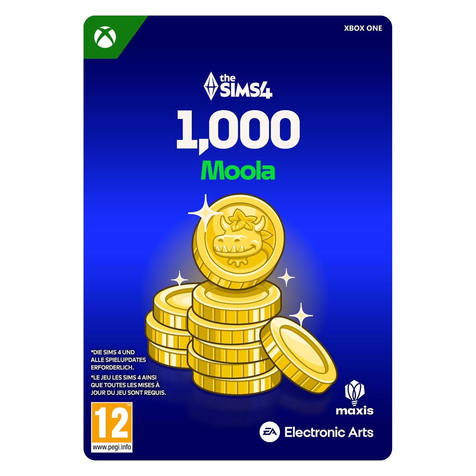 Microsoft Xbox THE SIMS 4 - 1000 VC Download Code (7F6-00940)