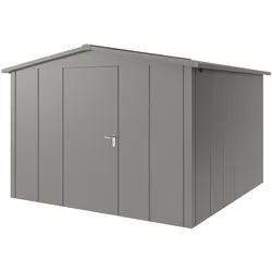 Hörmann Metall-Gerätehaus "Juno" mit Satteldach, JSD14 - Design, 310 x 310 cm (B x T),graualuminium,