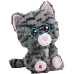 NICI Kuscheltier GLUBSCHIS Katze getigert Nomelia 25cm - schwarz