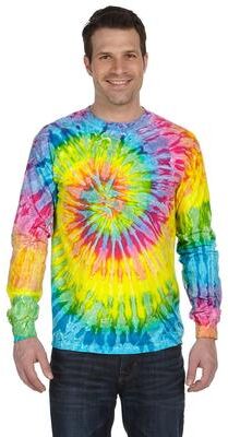Tie-Dye CD2000 Long Sleeve Tie Dye Top in Saturn size 3XL   Cotton 2000, T2000